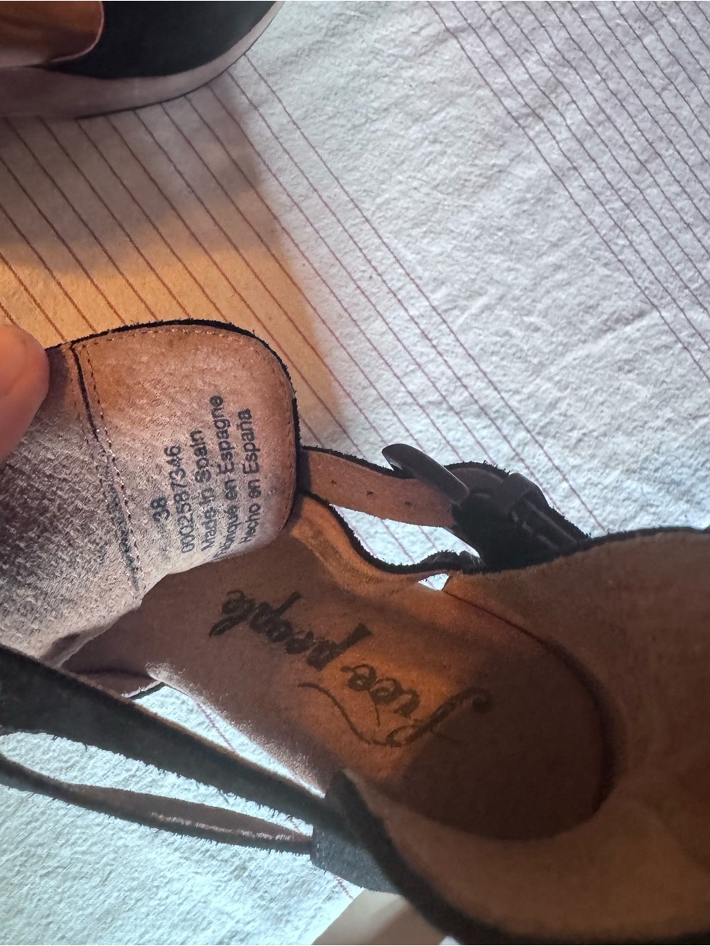 Free People - Cedar Leather Clog (black suede) - like new! size 8us/38eu - Picture 12 of 14
